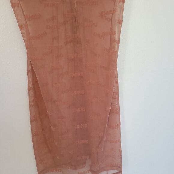 NEW Skims After Hours Slip Dress Rose Clay Logo Sheer Underwire Sexy Women XS - Picture 6 of 13